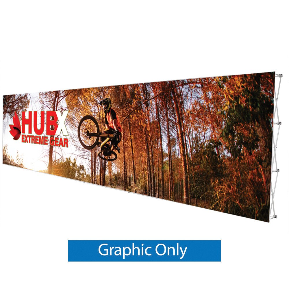 30 x 7.5 ft. RPL Fabric Pop Up Display Straight — Graphic Only / No Endcaps